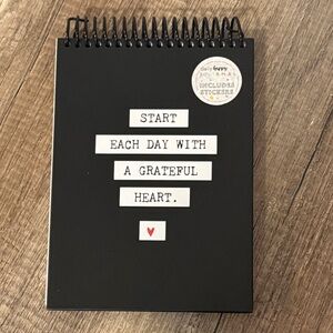 Daily Gratitude Spiral Journal - Black
